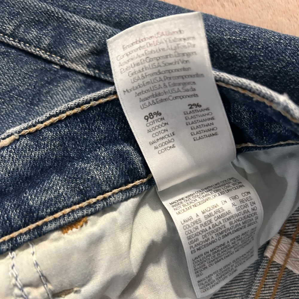 🔥MOTHER Denim The Hustler Ankle Fray Jeans in We All Scream🔥 - Picture 6 of 10